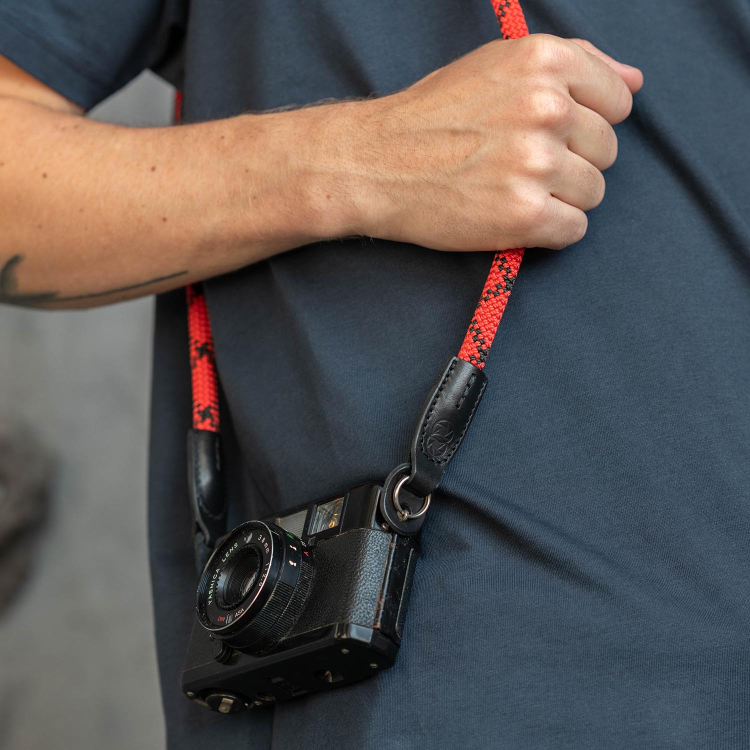 Rope Camera Strap Duotone Red